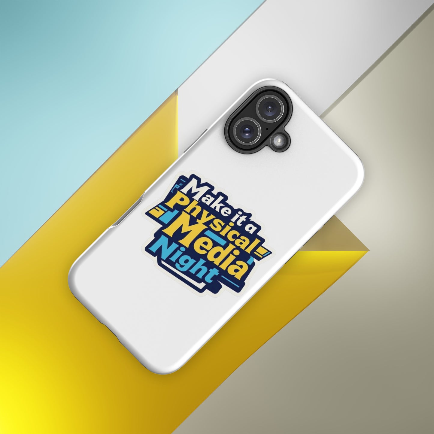 Make it a Physical Media Night Tough Case for iPhone®  from Rare Plus Apparel – unique movie & pop culture inspired design.