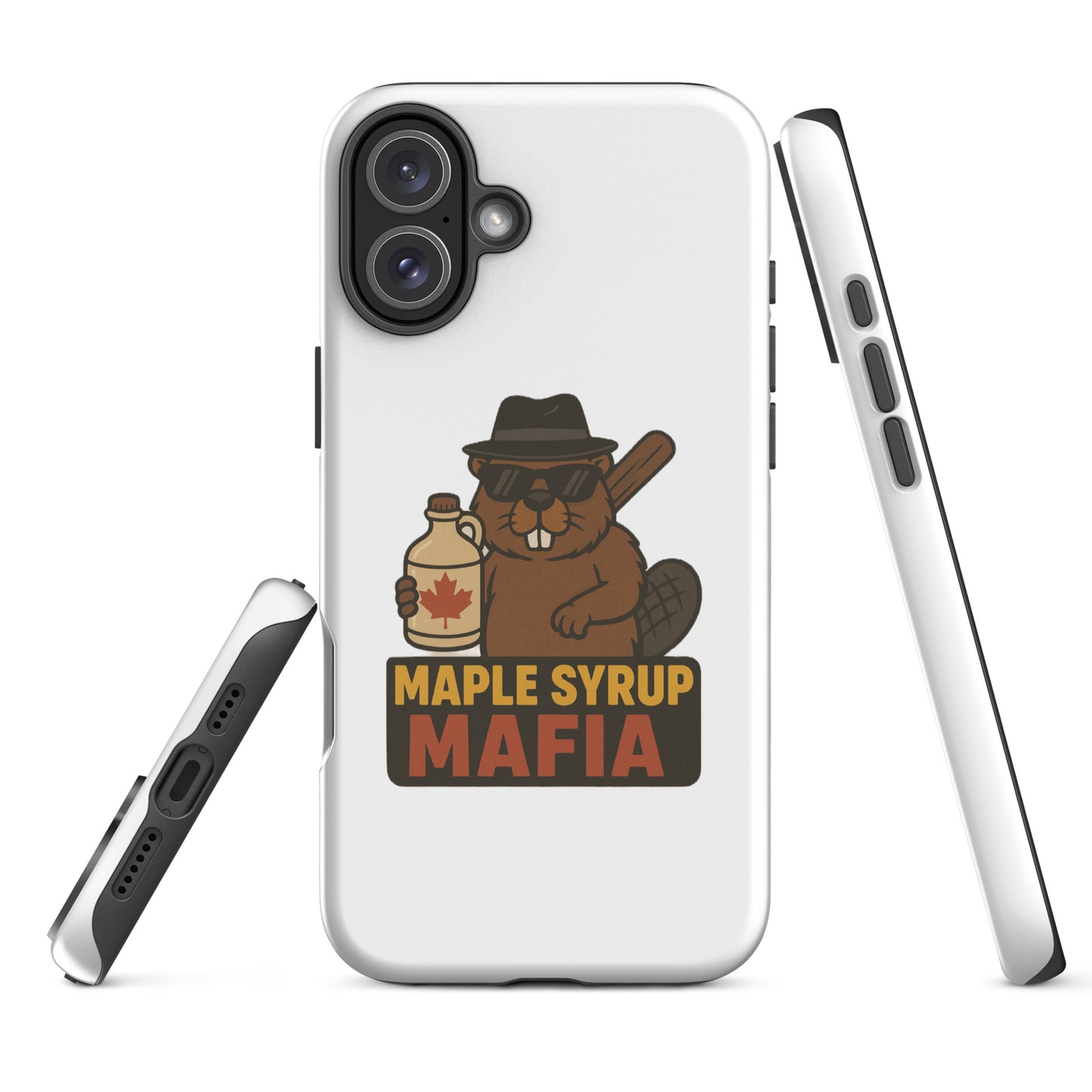 Maple Syrup Mafia Tough Case for iPhone®  from Rare Plus Apparel – unique movie & pop culture inspired design.