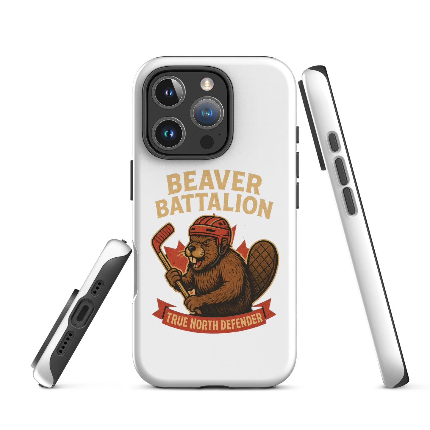 Beaver Battalion – True North Defender Tough Case for iPhone®  from Rare Plus Apparel – unique movie & pop culture inspired design.