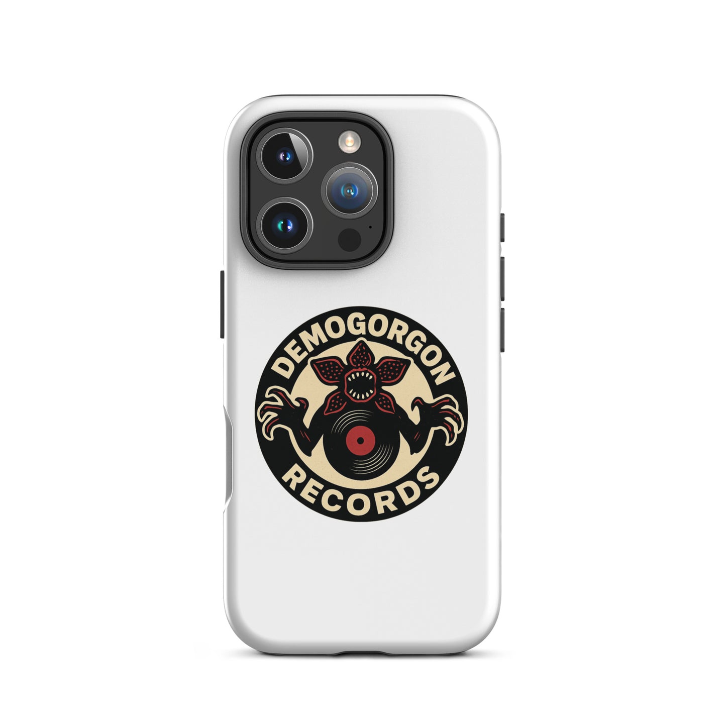 Demogorgon Records Tough Case for iPhone®  from Rare Plus Apparel – unique movie & pop culture inspired design.