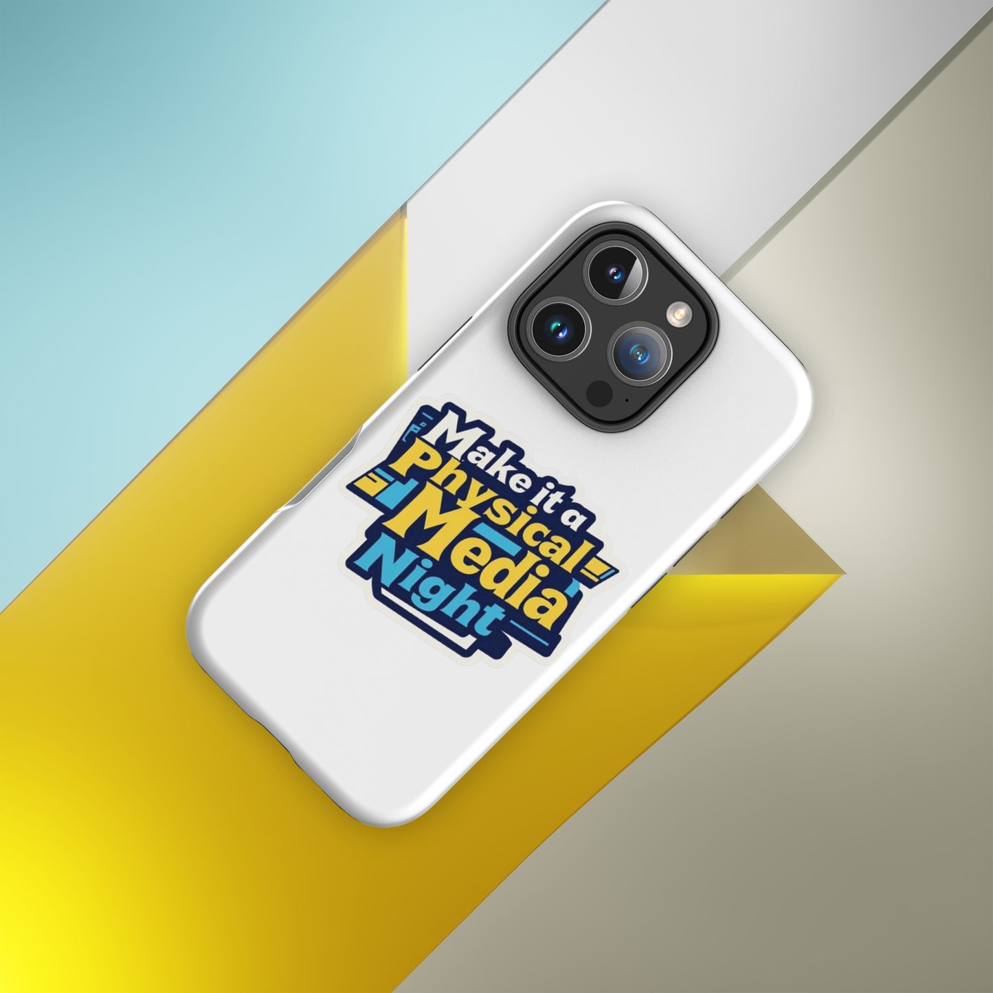 Make it a Physical Media Night Tough Case for iPhone®  from Rare Plus Apparel – unique movie & pop culture inspired design.