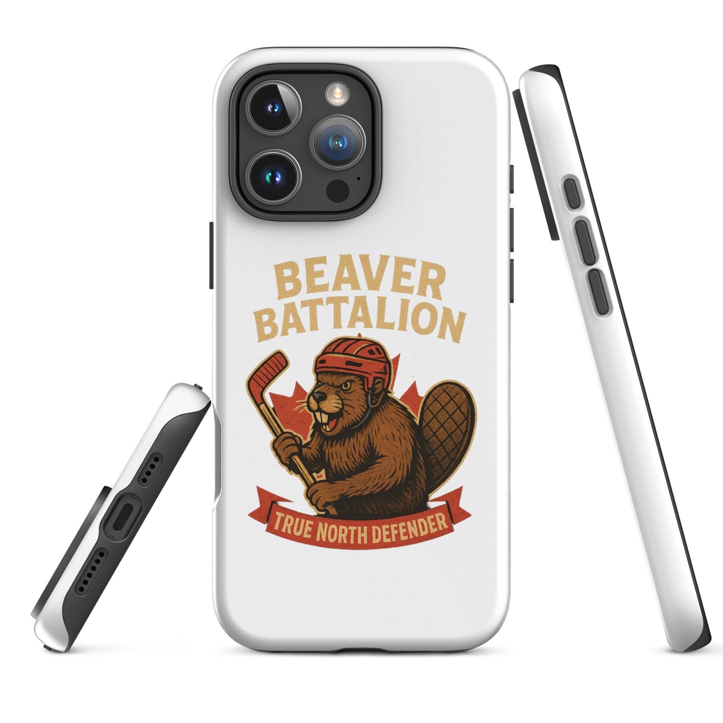 Beaver Battalion – True North Defender Tough Case for iPhone®  from Rare Plus Apparel – unique movie & pop culture inspired design.
