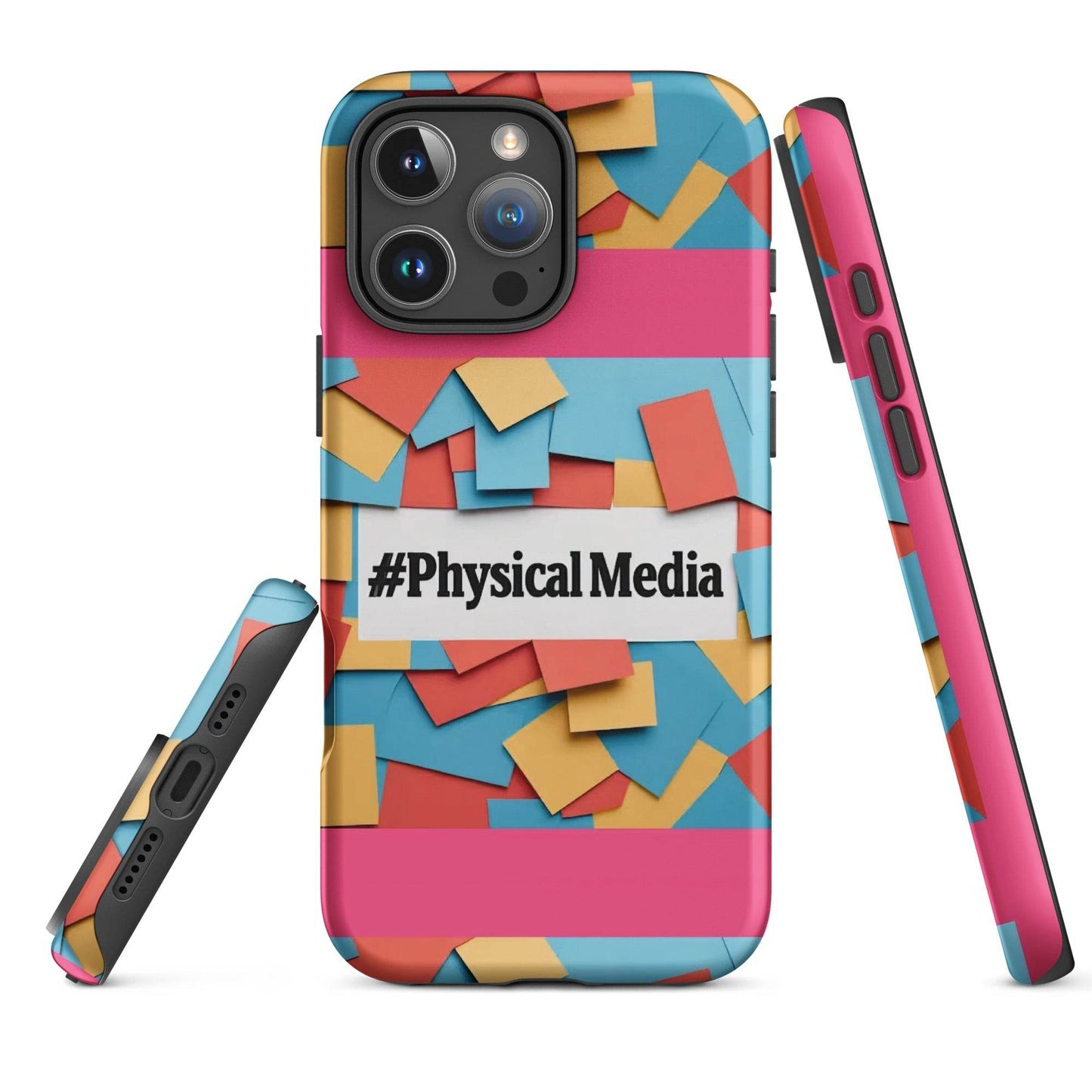 #PhysicalMedia Tough Case for iPhone® - Rare Plus Apparel!