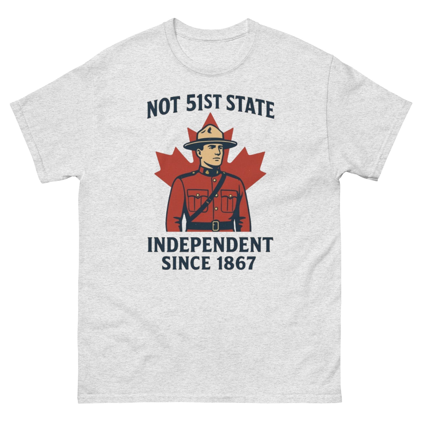 Not 51st State Mountie Unisex classic tee  from Rare Plus Apparel – unique movie & pop culture inspired design.