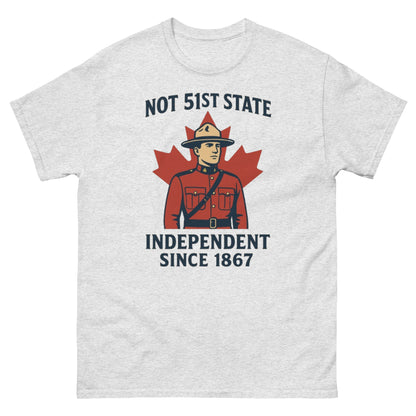 Not 51st State Mountie Unisex classic tee  from Rare Plus Apparel – unique movie & pop culture inspired design.