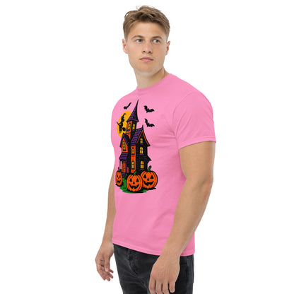 Haunted Halloween House Unisex classic tee  from Rare Plus Apparel – unique movie & pop culture inspired design.