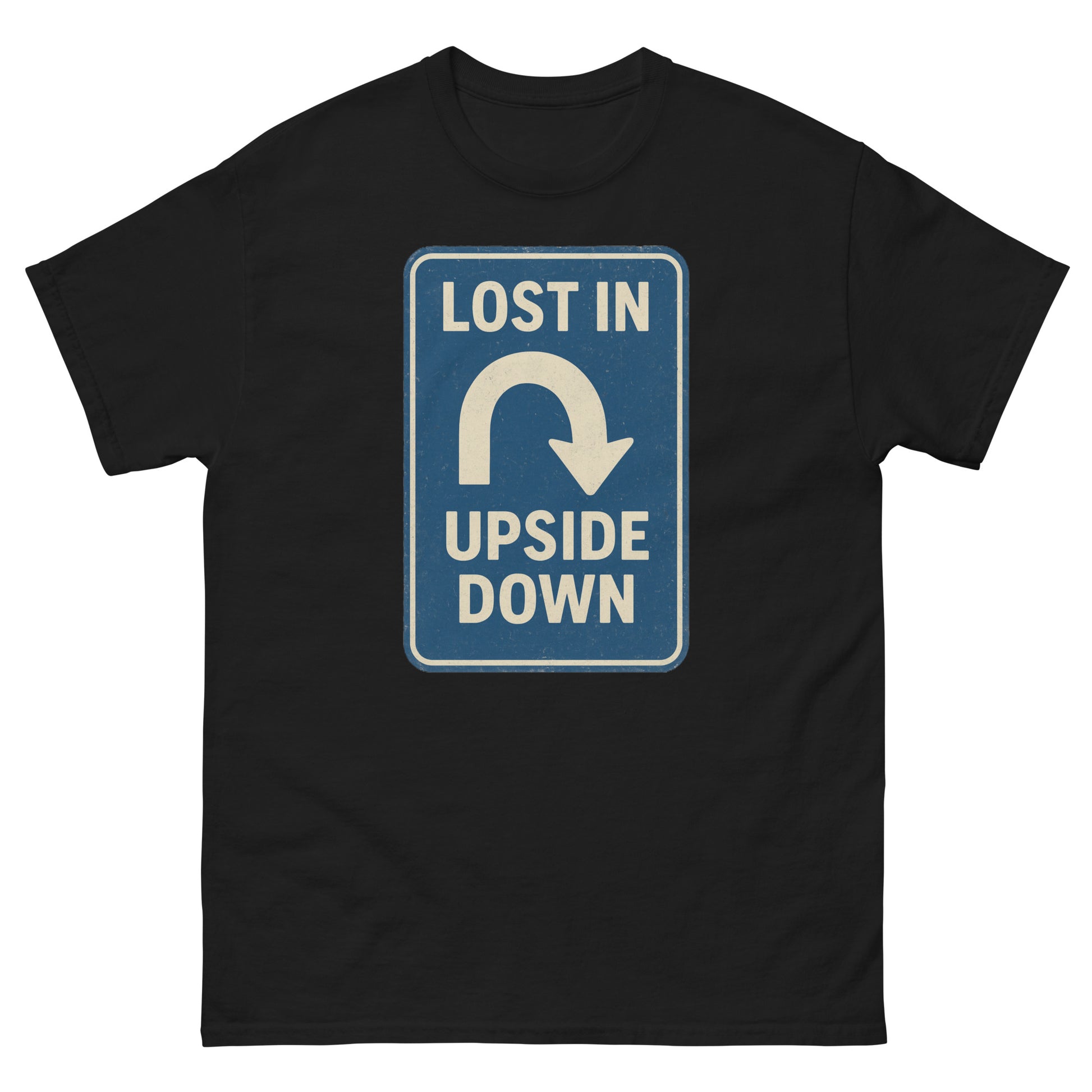 Lost in the Upside Down Unisex garment-dyed heavyweight t-shirt  from Rare Plus Apparel – unique movie & pop culture inspired design.