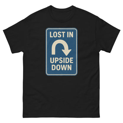 Lost in the Upside Down Unisex garment-dyed heavyweight t-shirt  from Rare Plus Apparel – unique movie & pop culture inspired design.