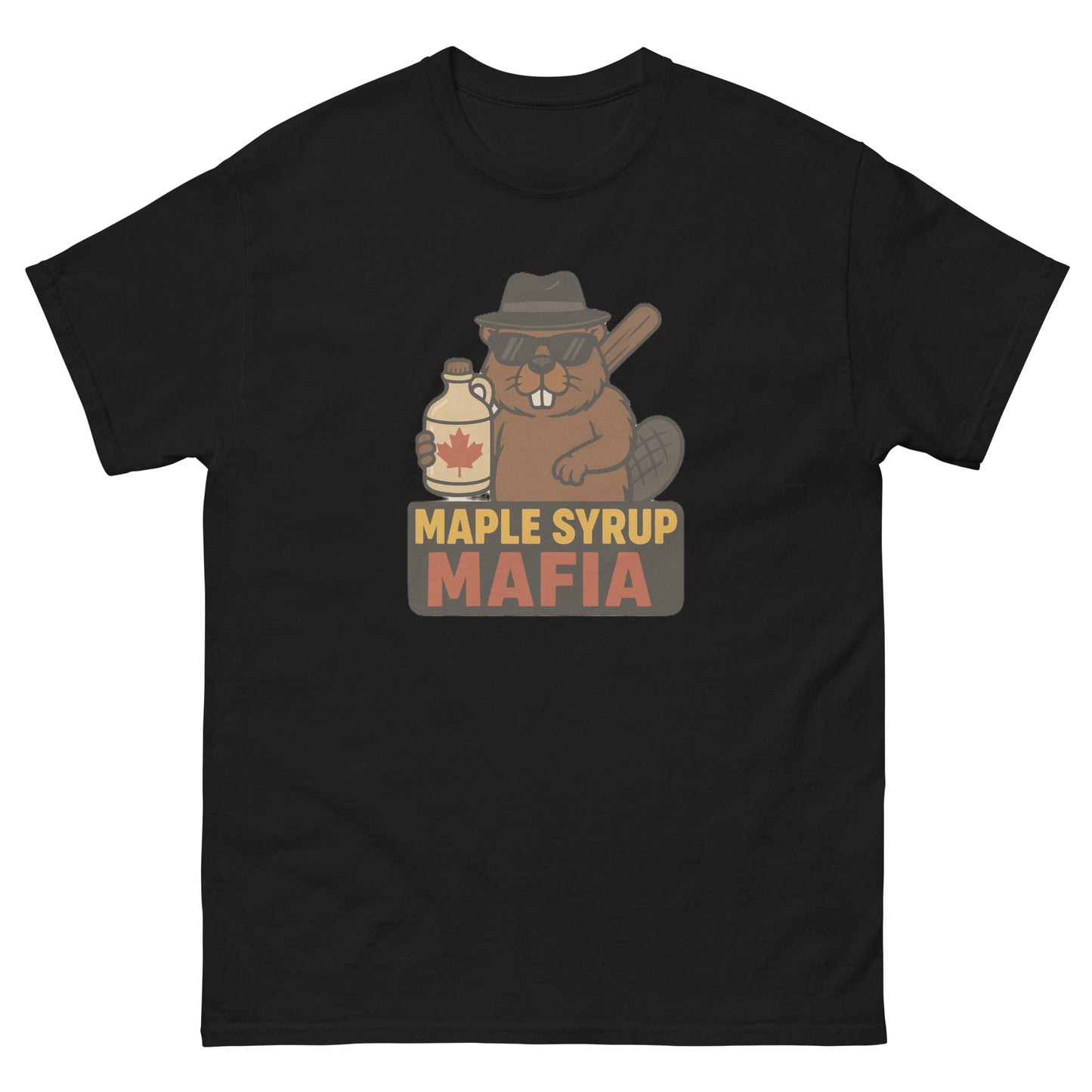 Maple Syrup Mafia Unisex classic tee  from Rare Plus Apparel – unique movie & pop culture inspired design.