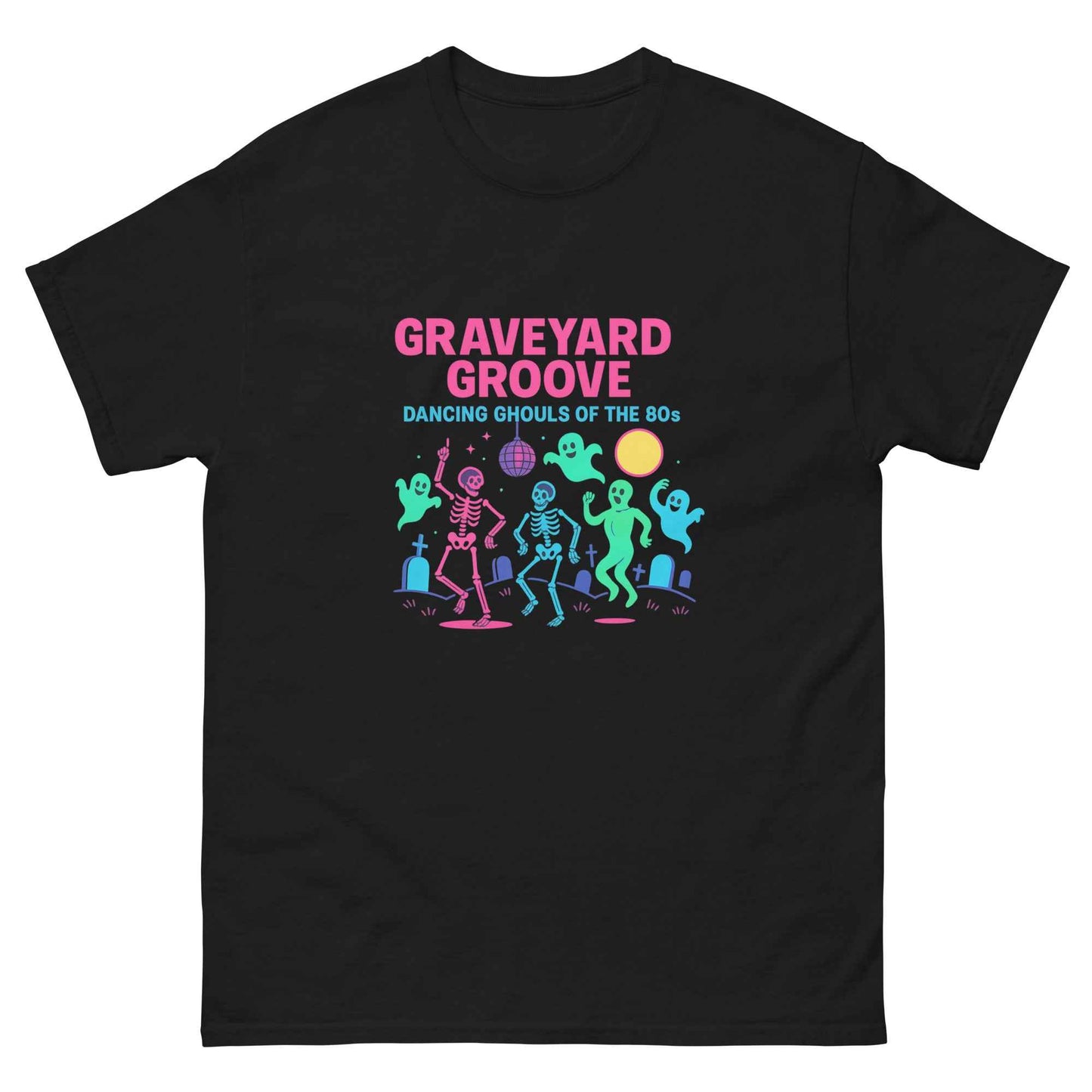Graveyard Groove – Dancing Ghouls of the 80s Unisex classic tee