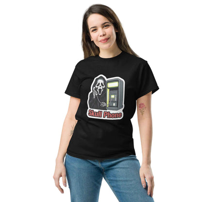 Skull Phone Skeleton Unisex classic tee