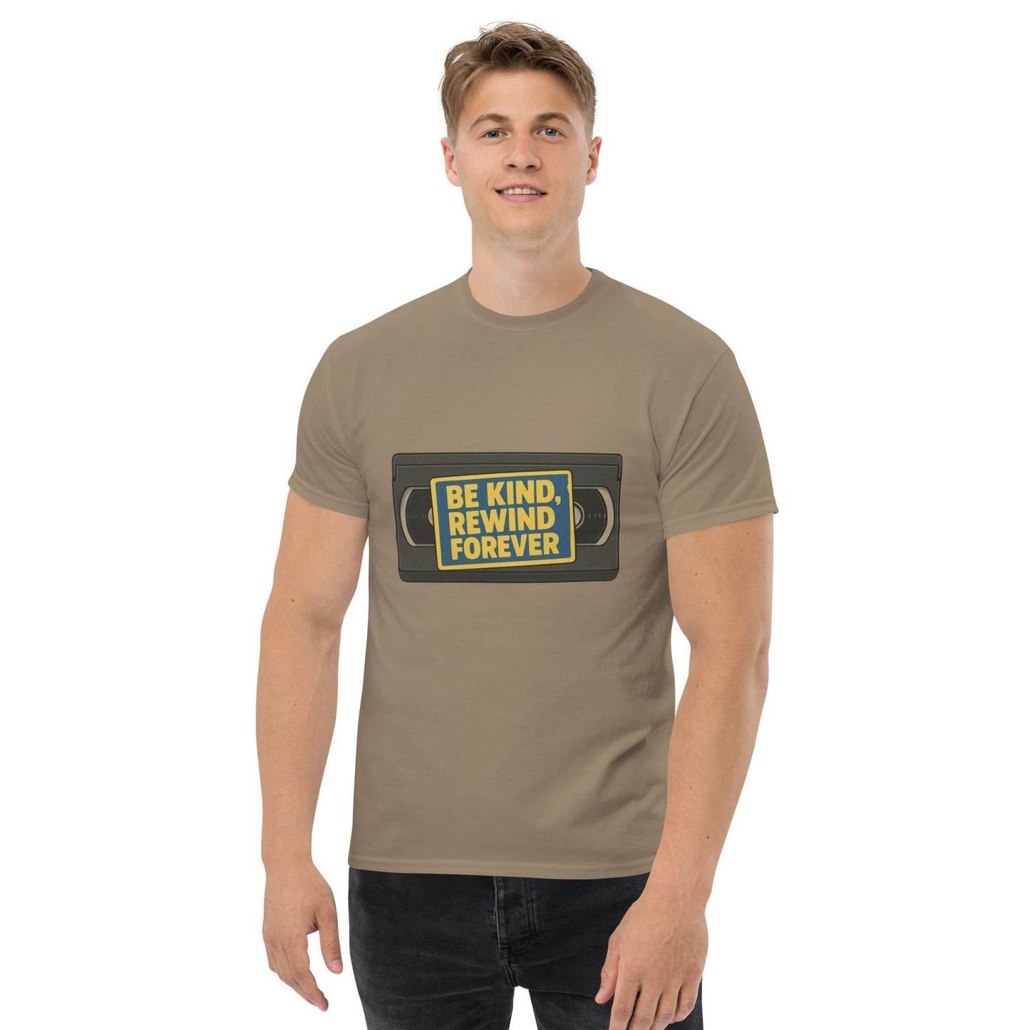 Be Kind, Rewind Forever Unisex classic tee  from Rare Plus Apparel – unique movie & pop culture inspired design.