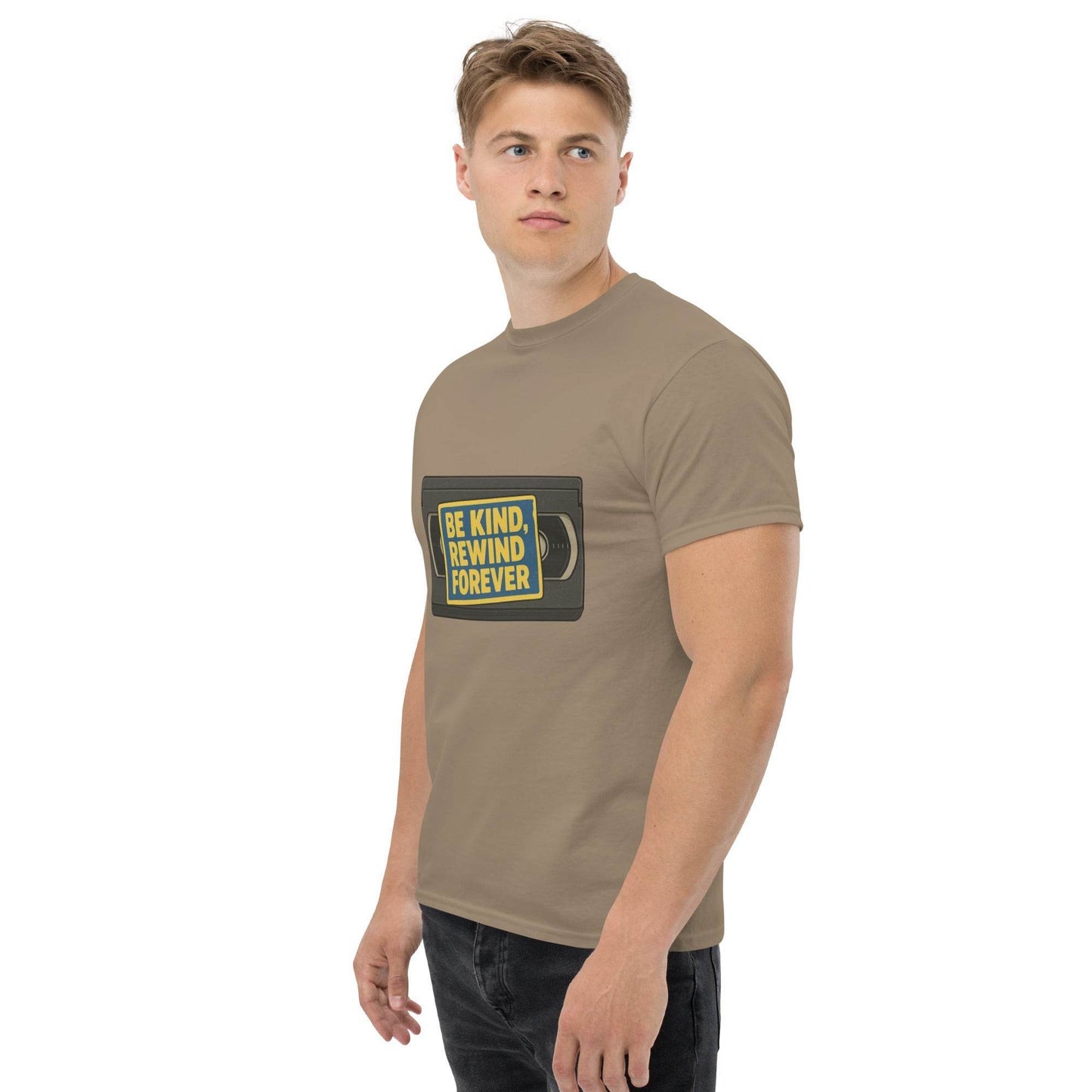 Be Kind, Rewind Forever Unisex classic tee  from Rare Plus Apparel – unique movie & pop culture inspired design.