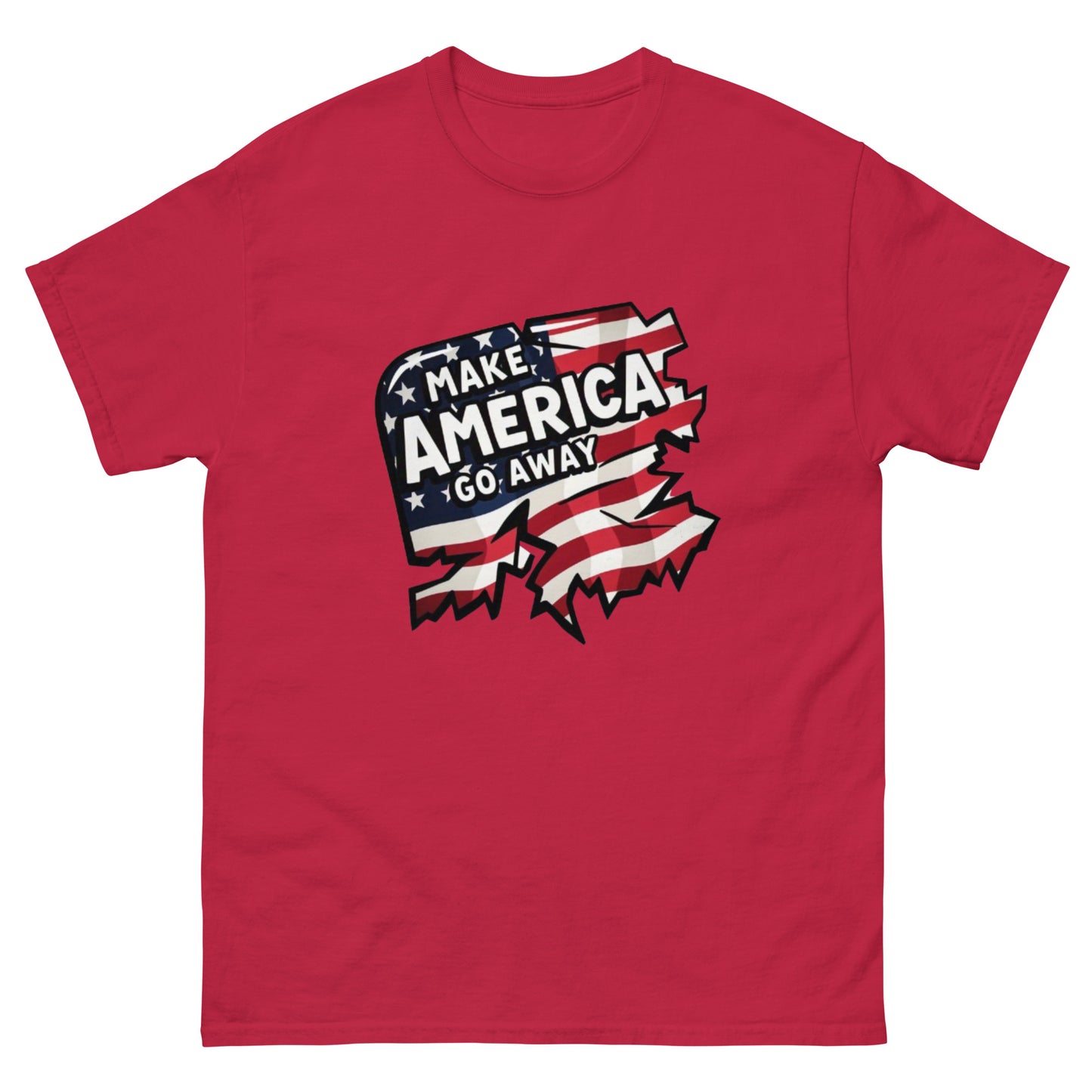 MAGA “Make America Go Away” Unisex classic tee  from Rare Plus Apparel – unique movie & pop culture inspired design.