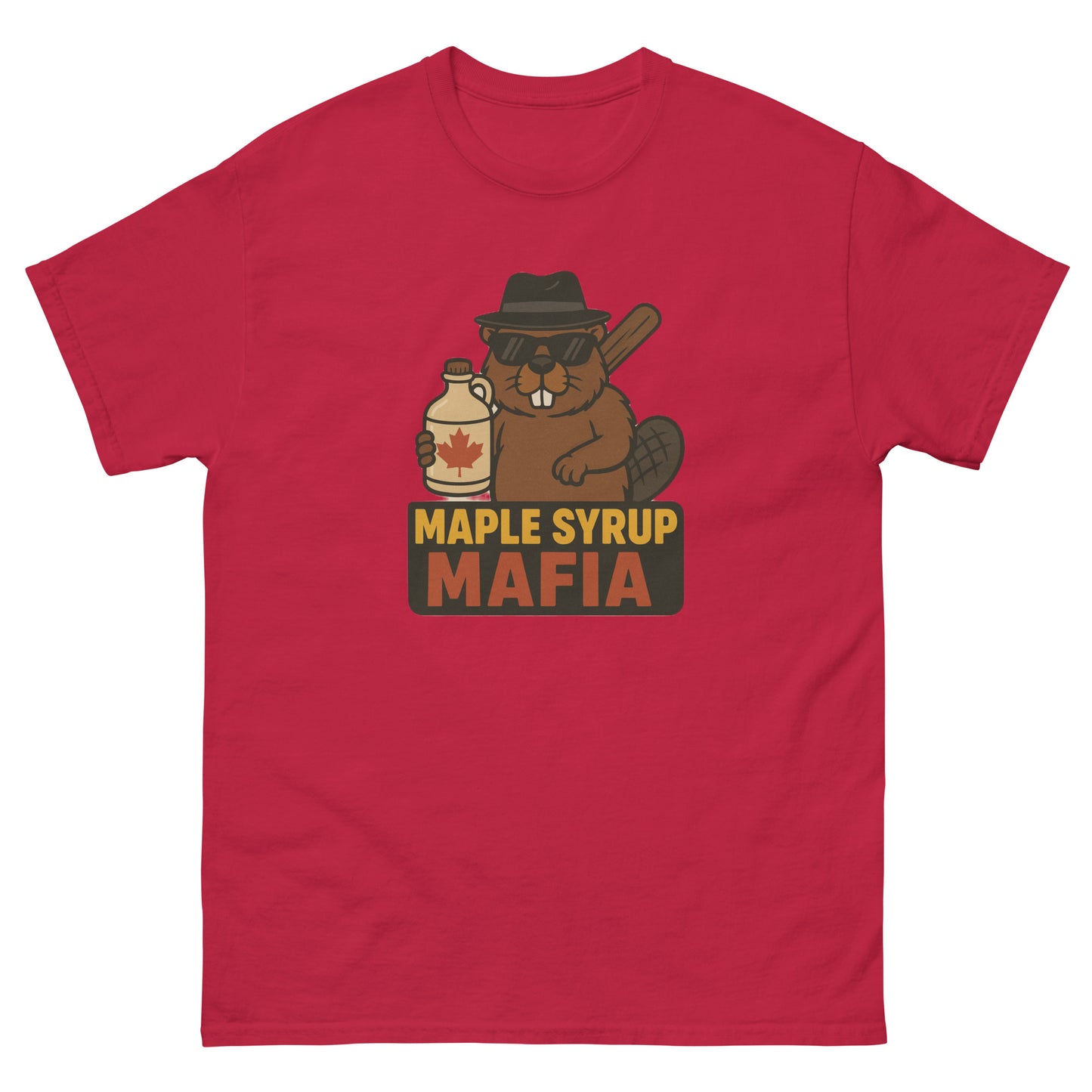 Maple Syrup Mafia Unisex classic tee  from Rare Plus Apparel – unique movie & pop culture inspired design.