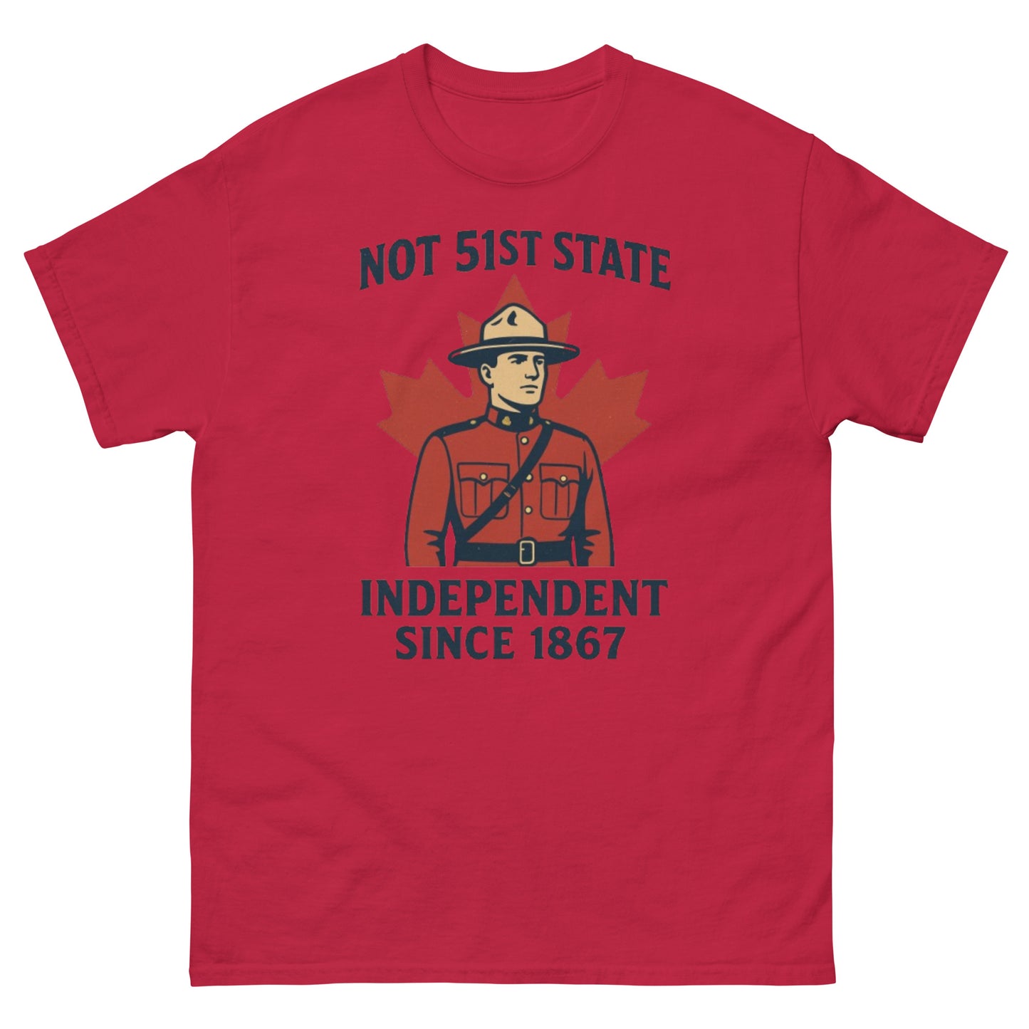 Not 51st State Mountie Unisex classic tee  from Rare Plus Apparel – unique movie & pop culture inspired design.
