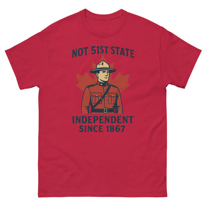 Not 51st State Mountie Unisex classic tee  from Rare Plus Apparel – unique movie & pop culture inspired design.