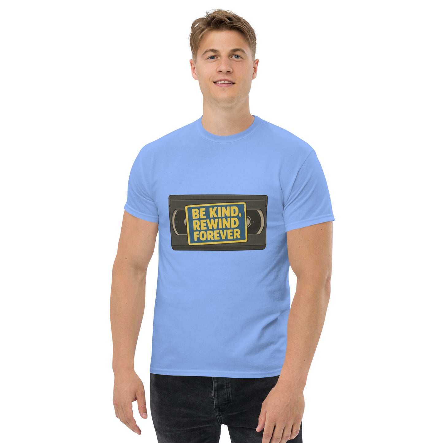 Be Kind, Rewind Forever Unisex classic tee  from Rare Plus Apparel – unique movie & pop culture inspired design.