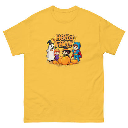 Hello Fall Unisex classic tee  from Rare Plus Apparel – unique movie & pop culture inspired design.