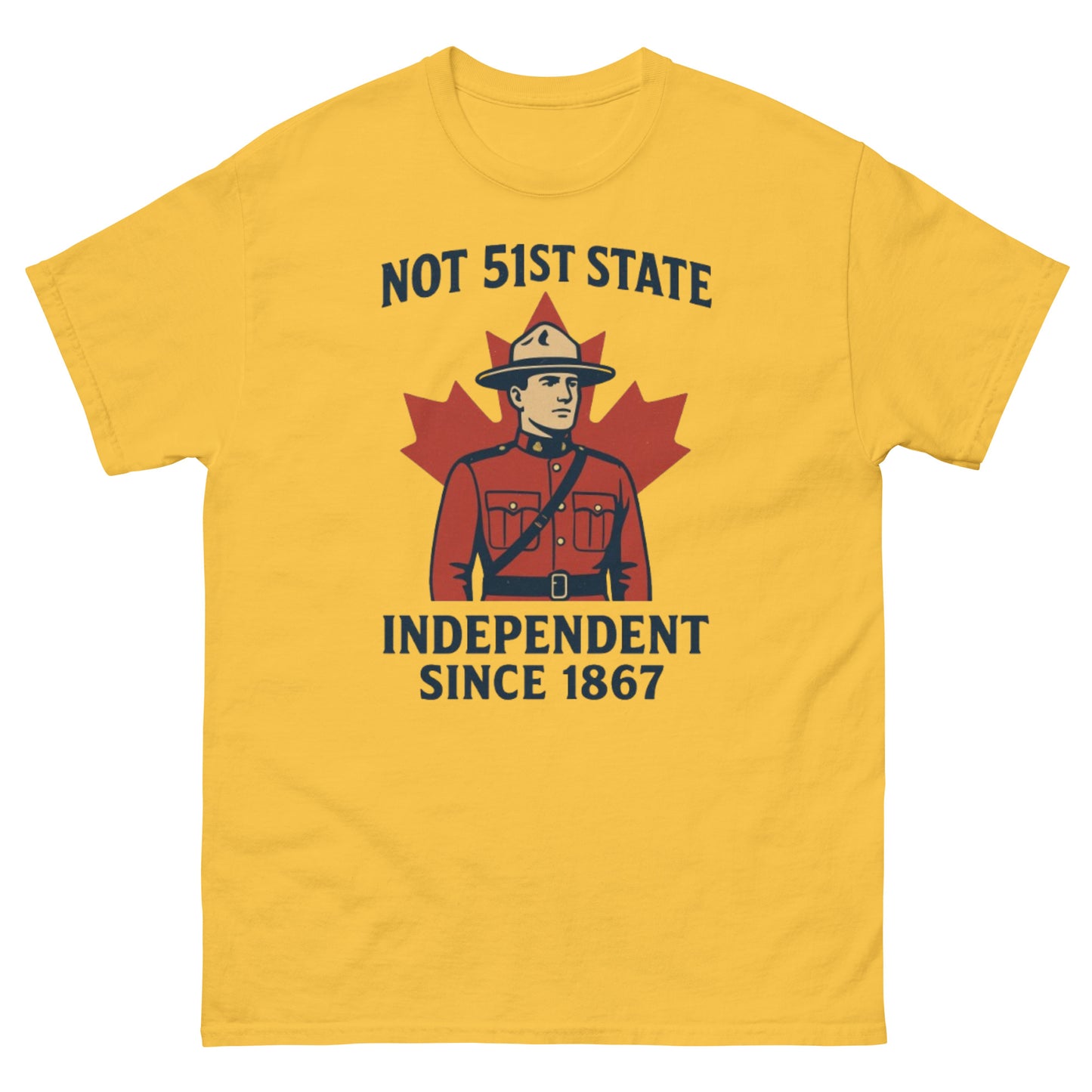 Not 51st State Mountie Unisex classic tee  from Rare Plus Apparel – unique movie & pop culture inspired design.