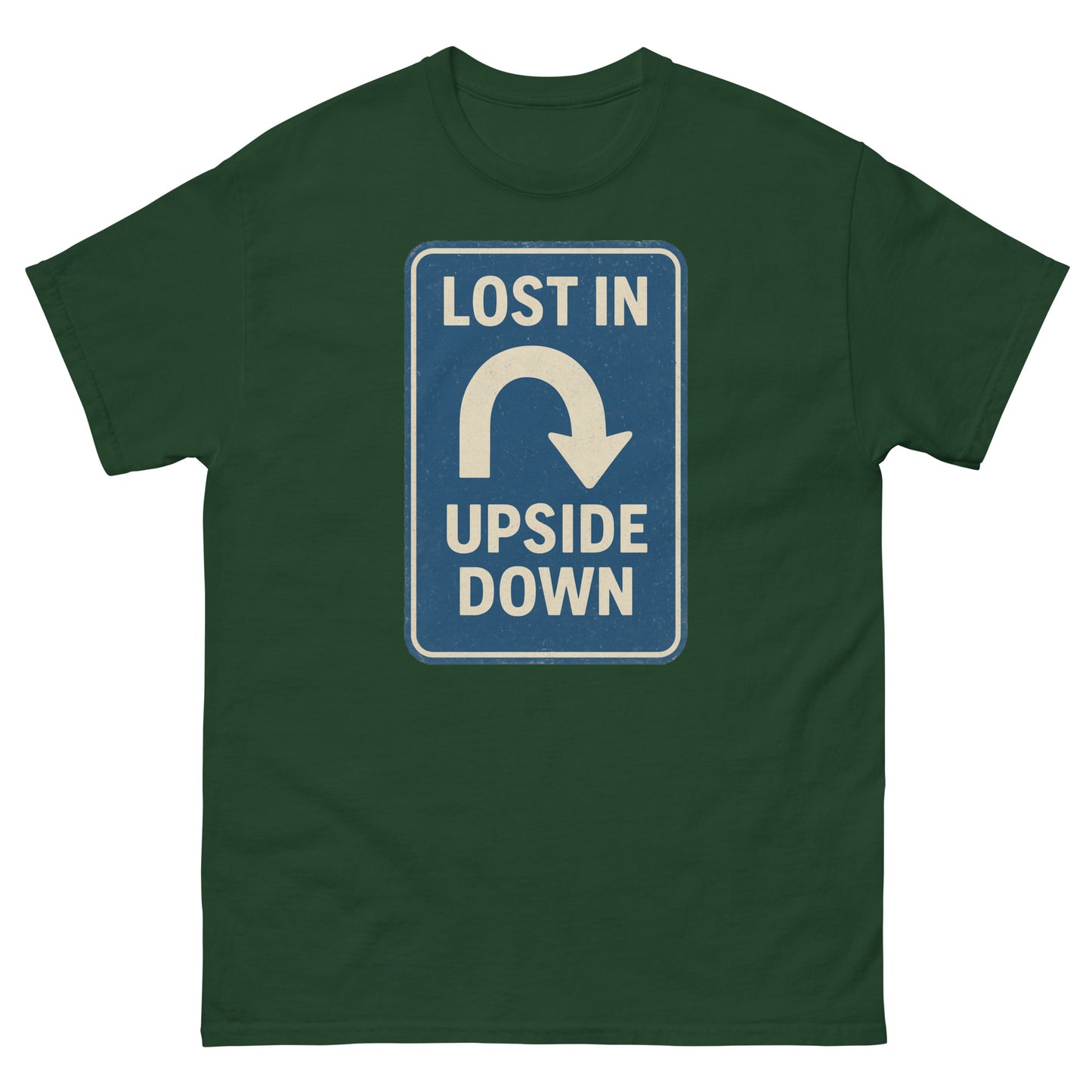 Lost in the Upside Down Unisex classic tee  from Rare Plus Apparel – unique movie & pop culture inspired design.