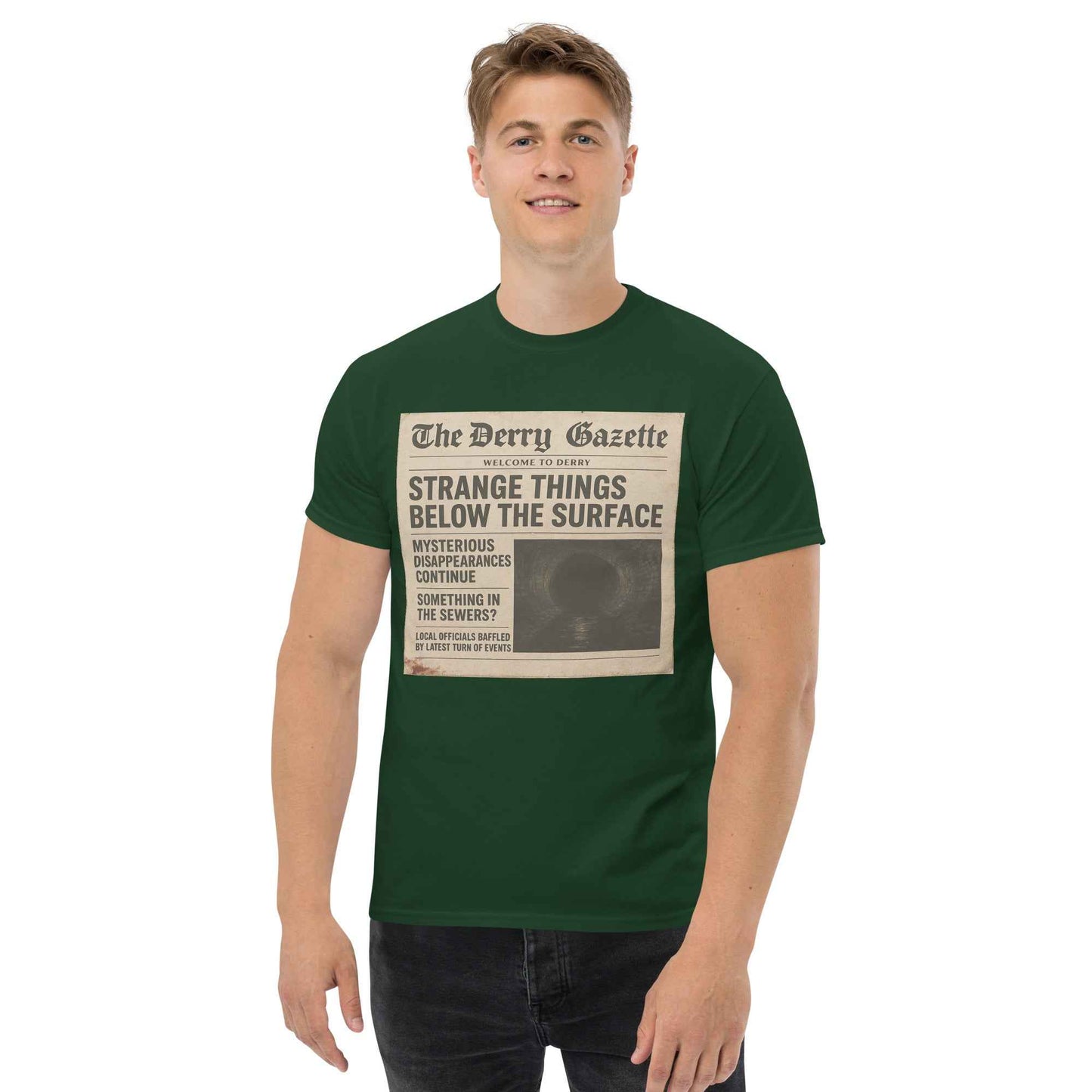 The Derry Gazette “Strange Things Below the Surface” Unisex classic tee