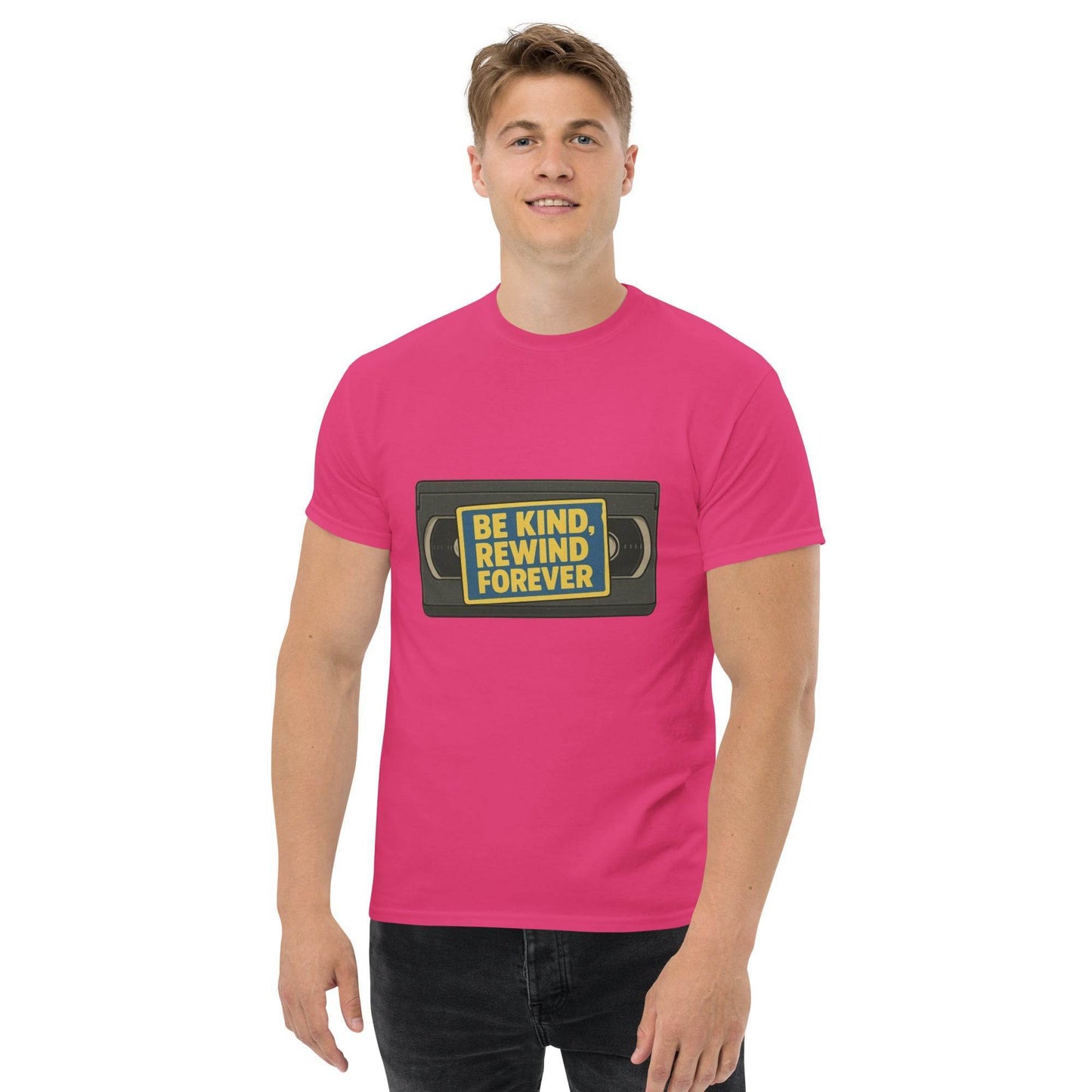Be Kind, Rewind Forever Unisex classic tee  from Rare Plus Apparel – unique movie & pop culture inspired design.