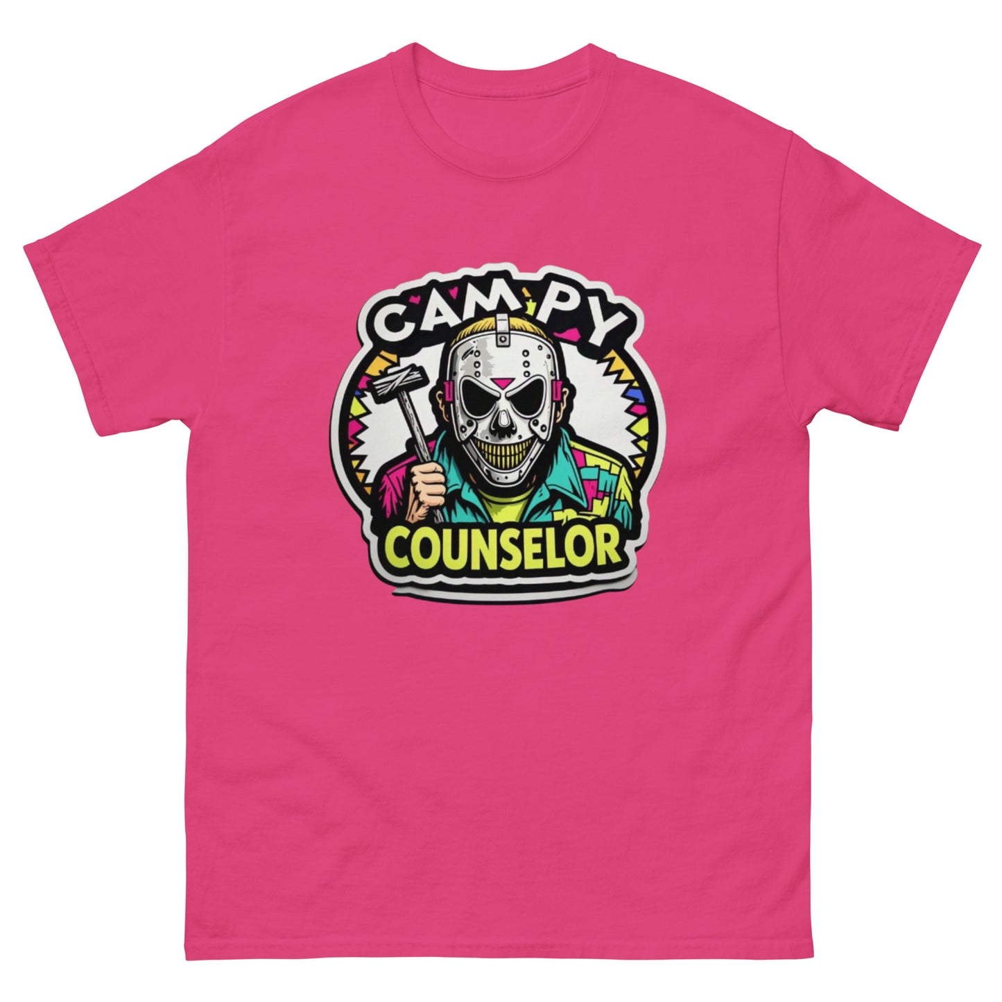 Campy Counselor Unisex classic tee  from Rare Plus Apparel – unique movie & pop culture inspired design.