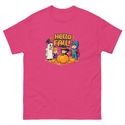 Hello Fall Unisex classic tee  from Rare Plus Apparel – unique movie & pop culture inspired design.
