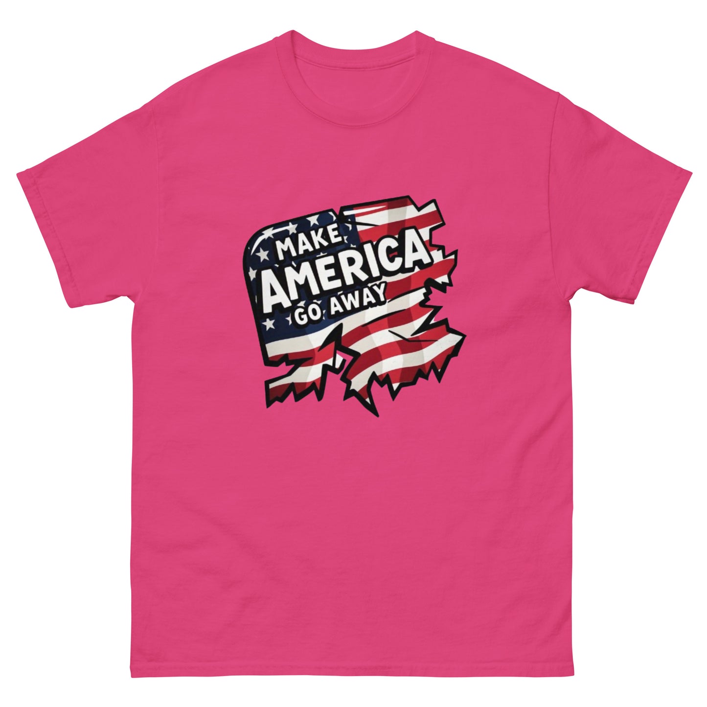 MAGA “Make America Go Away” Unisex classic tee  from Rare Plus Apparel – unique movie & pop culture inspired design.