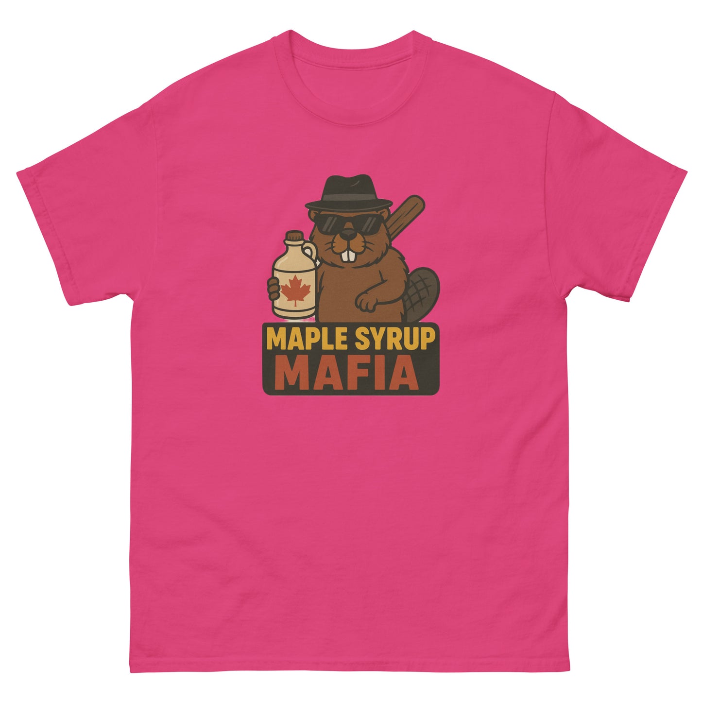 Maple Syrup Mafia Unisex classic tee  from Rare Plus Apparel – unique movie & pop culture inspired design.