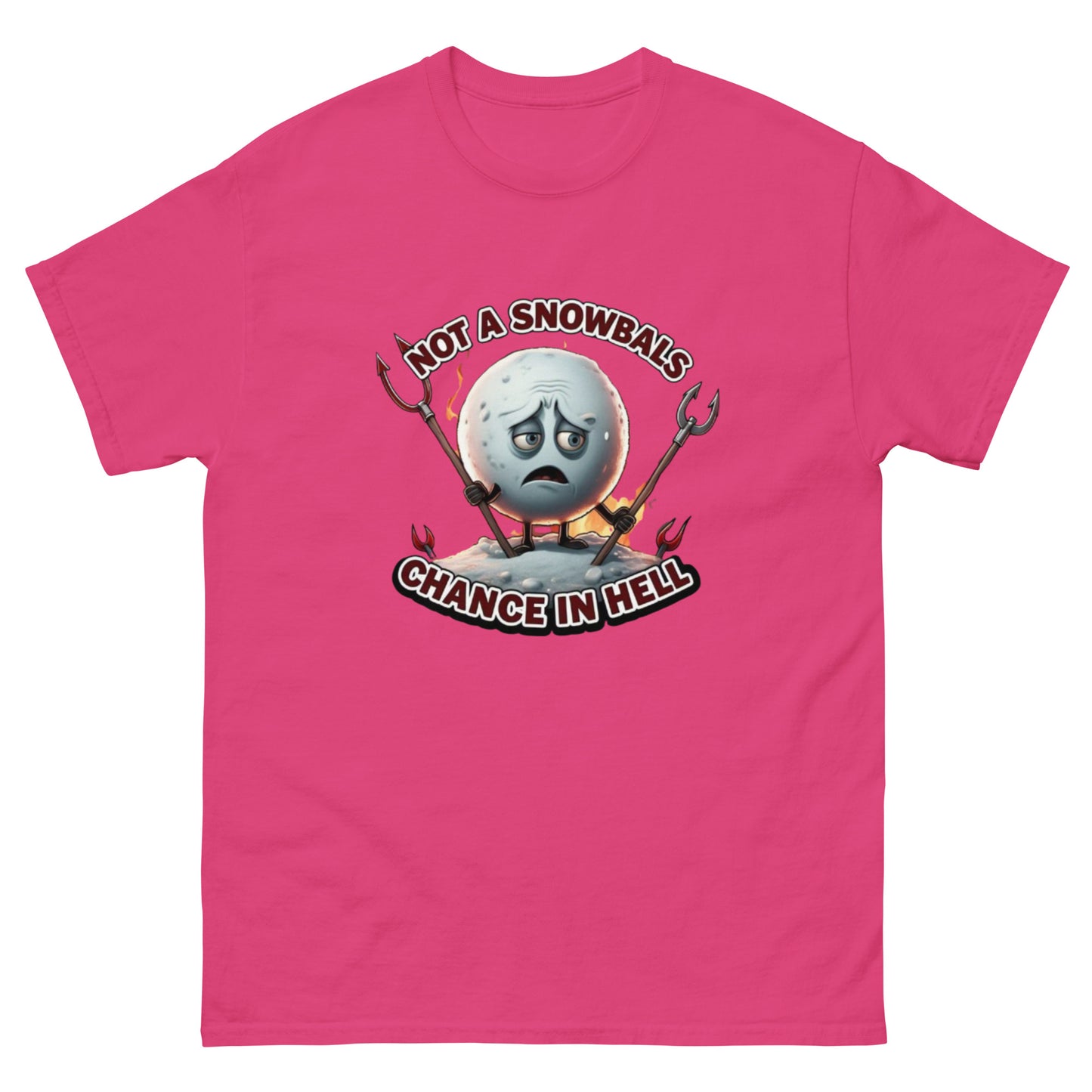Not a Snowball’s Chance in Hell Unisex classic tee  from Rare Plus Apparel – unique movie & pop culture inspired design.