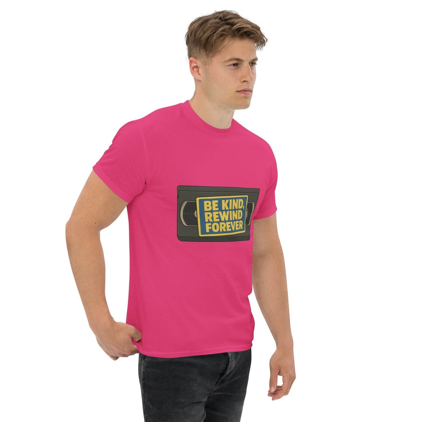 Be Kind, Rewind Forever Unisex classic tee  from Rare Plus Apparel – unique movie & pop culture inspired design.