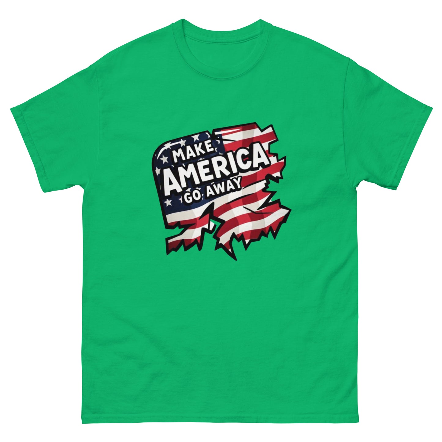 MAGA “Make America Go Away” Unisex classic tee  from Rare Plus Apparel – unique movie & pop culture inspired design.