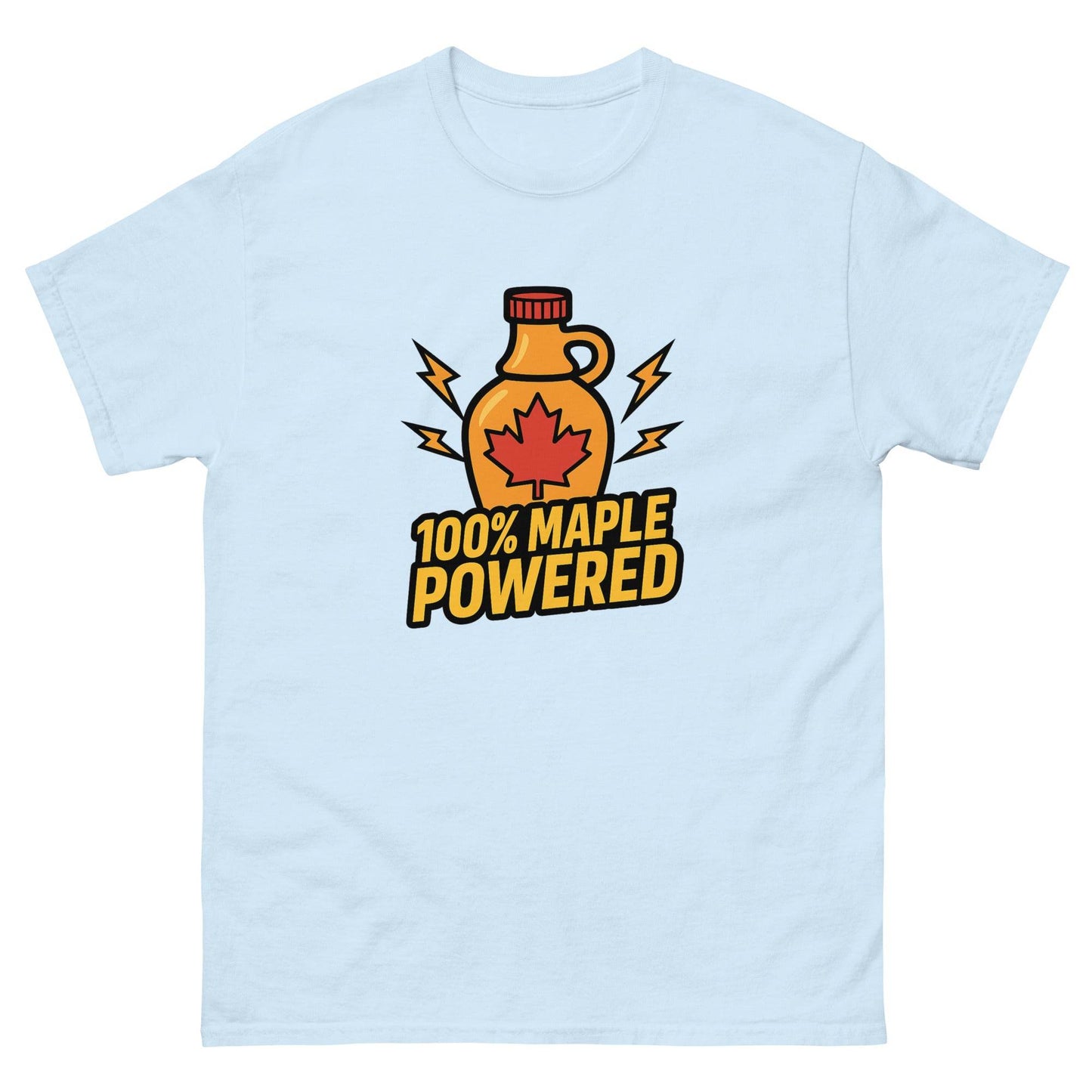 100% Maple Powered Unisex classic tee  from Rare Plus Apparel – unique movie & pop culture inspired design.