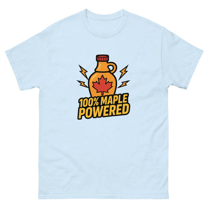 100% Maple Powered Unisex classic tee  from Rare Plus Apparel – unique movie & pop culture inspired design.