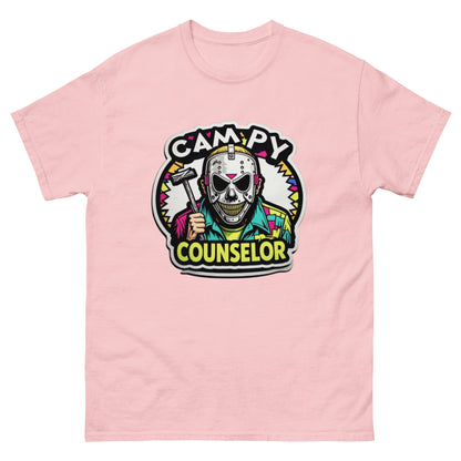 Campy Counselor Unisex classic tee  from Rare Plus Apparel – unique movie & pop culture inspired design.