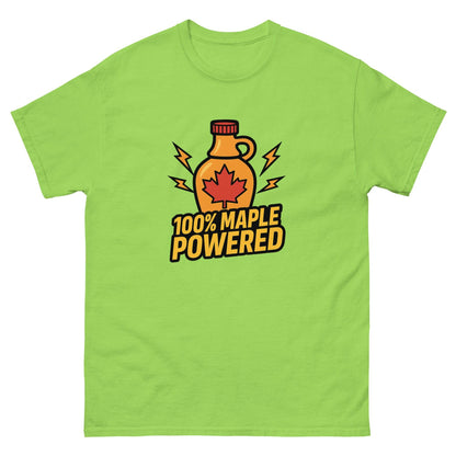 100% Maple Powered Unisex classic tee  from Rare Plus Apparel – unique movie & pop culture inspired design.