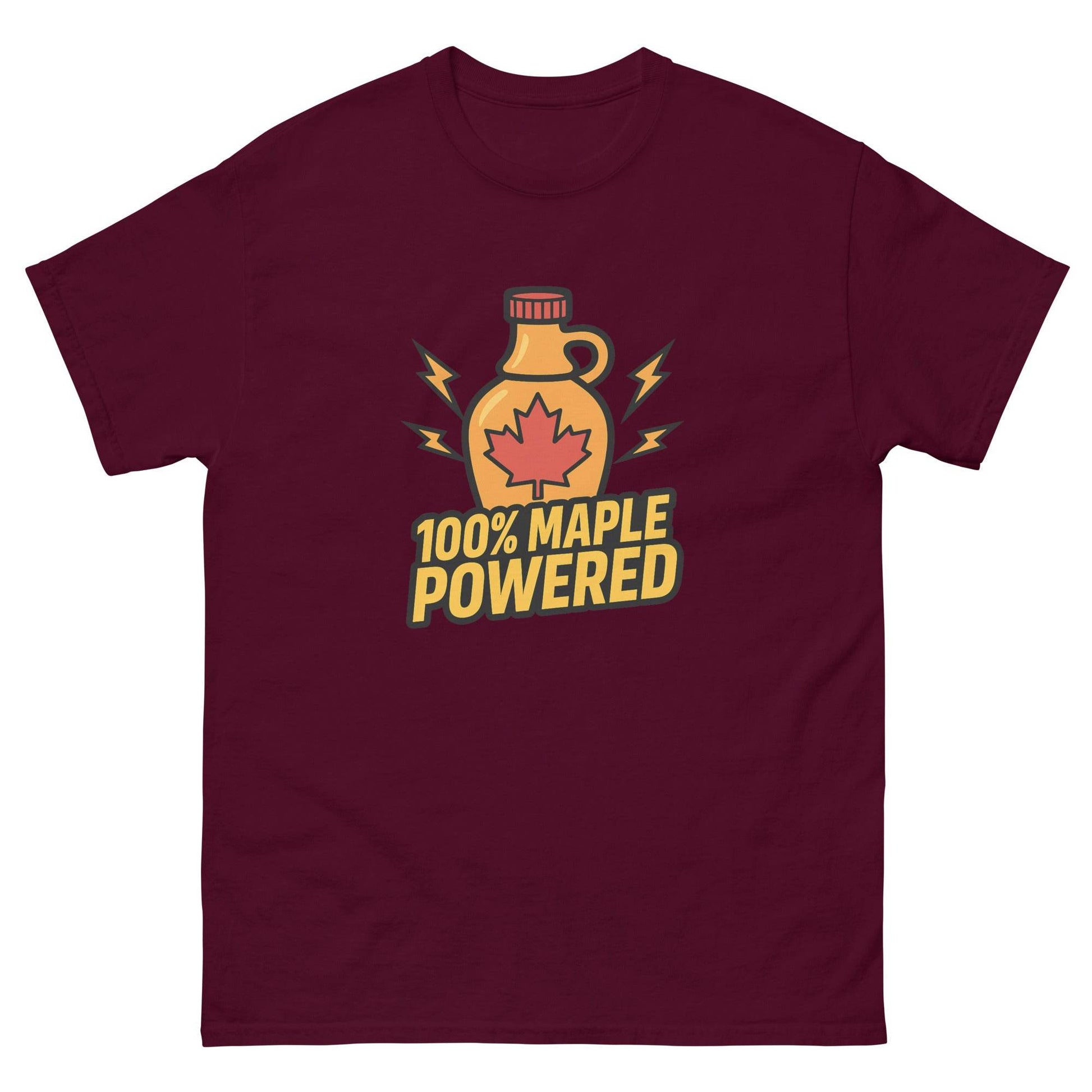 100% Maple Powered Unisex classic tee  from Rare Plus Apparel – unique movie & pop culture inspired design.