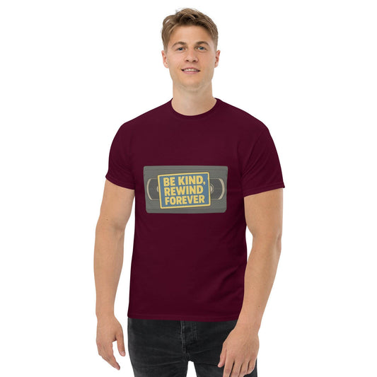 Be Kind, Rewind Forever Unisex classic tee  from Rare Plus Apparel – unique movie & pop culture inspired design.