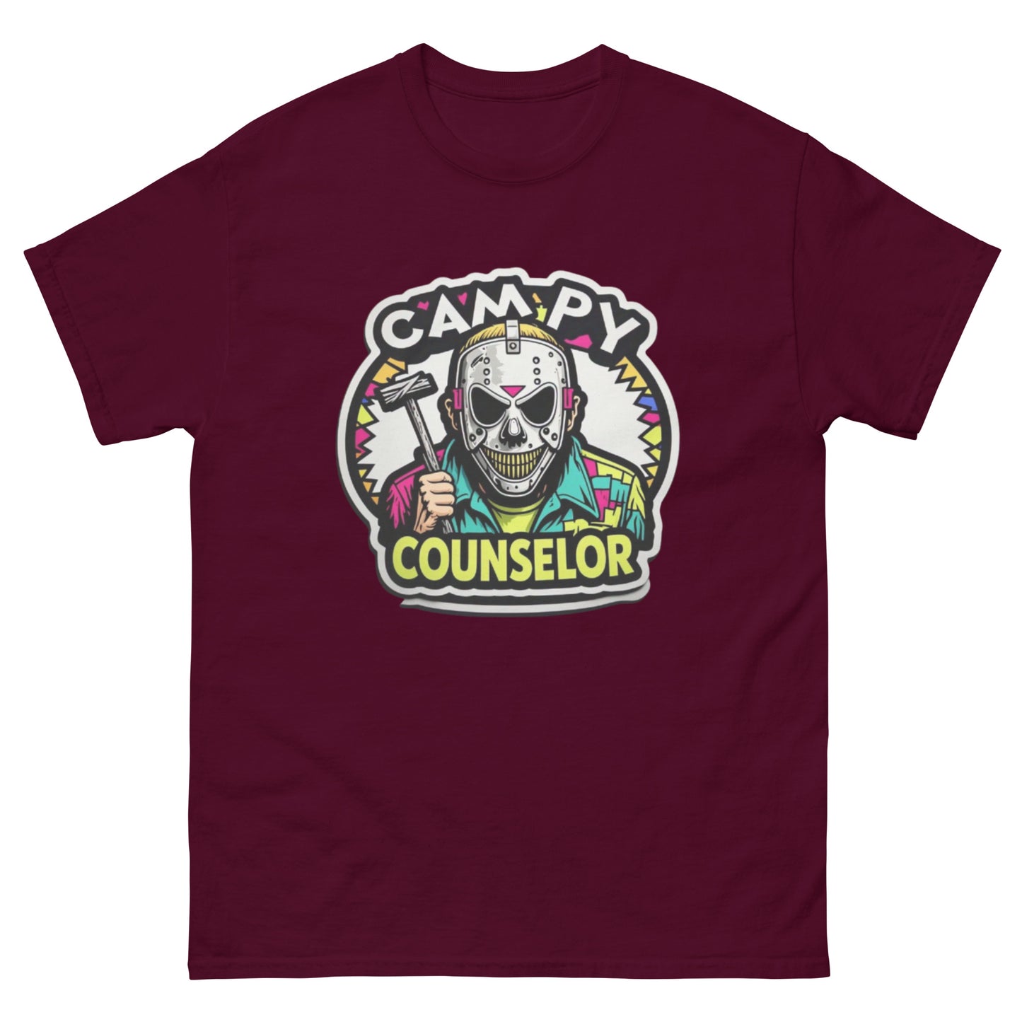 Campy Counselor Unisex classic tee  from Rare Plus Apparel – unique movie & pop culture inspired design.