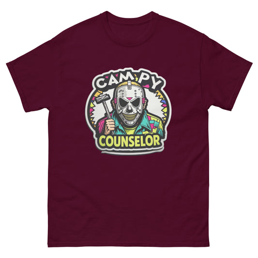Campy Counselor Unisex classic tee  from Rare Plus Apparel – unique movie & pop culture inspired design.