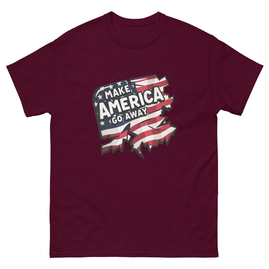 MAGA “Make America Go Away” Unisex classic tee  from Rare Plus Apparel – unique movie & pop culture inspired design.