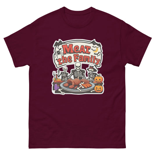 Meat The Family Unisex classic tee  from Rare Plus Apparel – unique movie & pop culture inspired design.