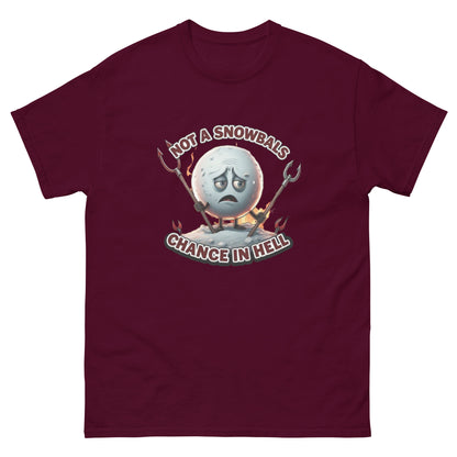 Not a Snowball’s Chance in Hell Unisex classic tee  from Rare Plus Apparel – unique movie & pop culture inspired design.