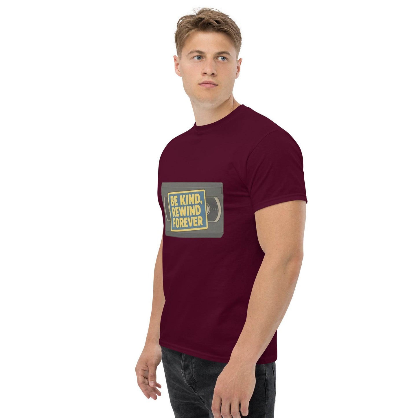 Be Kind, Rewind Forever Unisex classic tee  from Rare Plus Apparel – unique movie & pop culture inspired design.