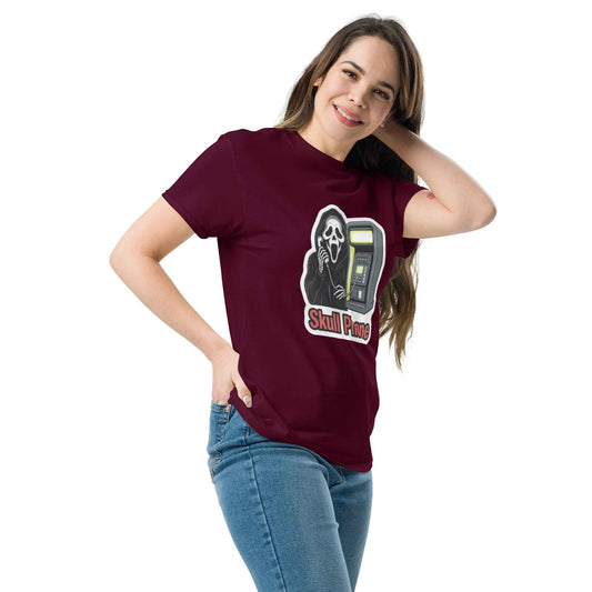 Skull Phone Skeleton Unisex classic tee