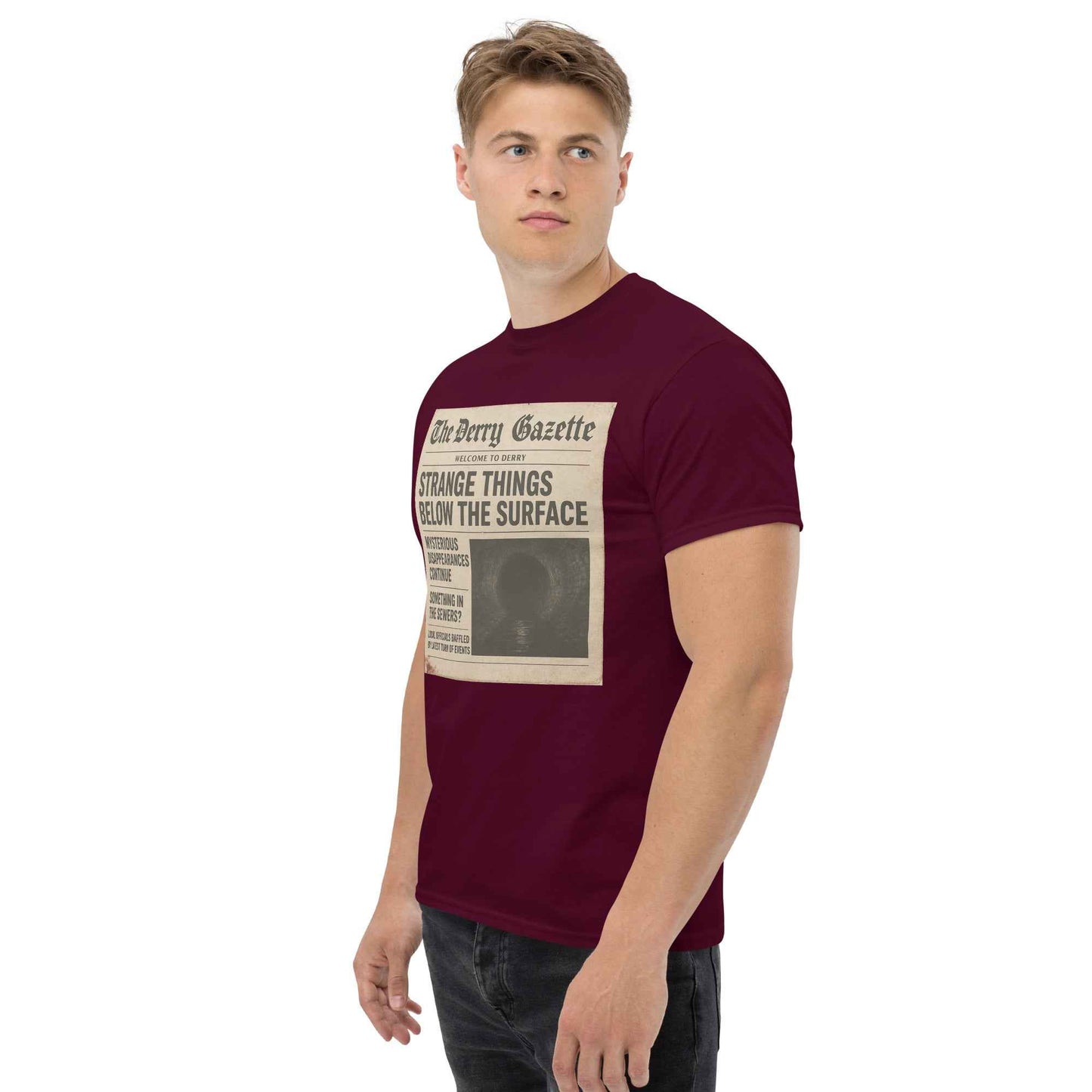 The Derry Gazette “Strange Things Below the Surface” Unisex classic tee