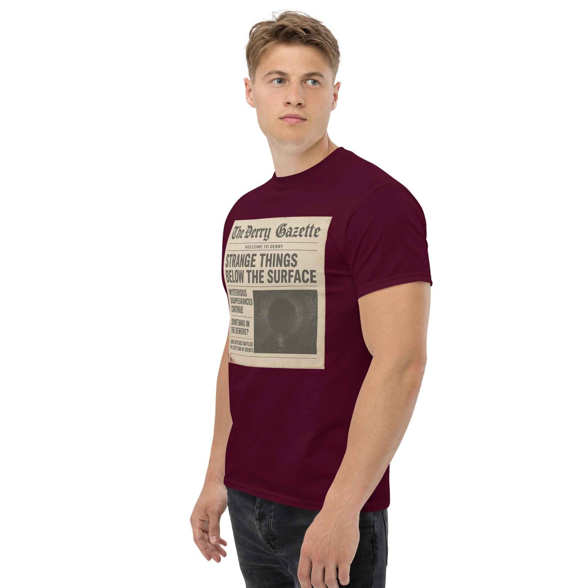 The Derry Gazette “Strange Things Below the Surface” Unisex classic tee