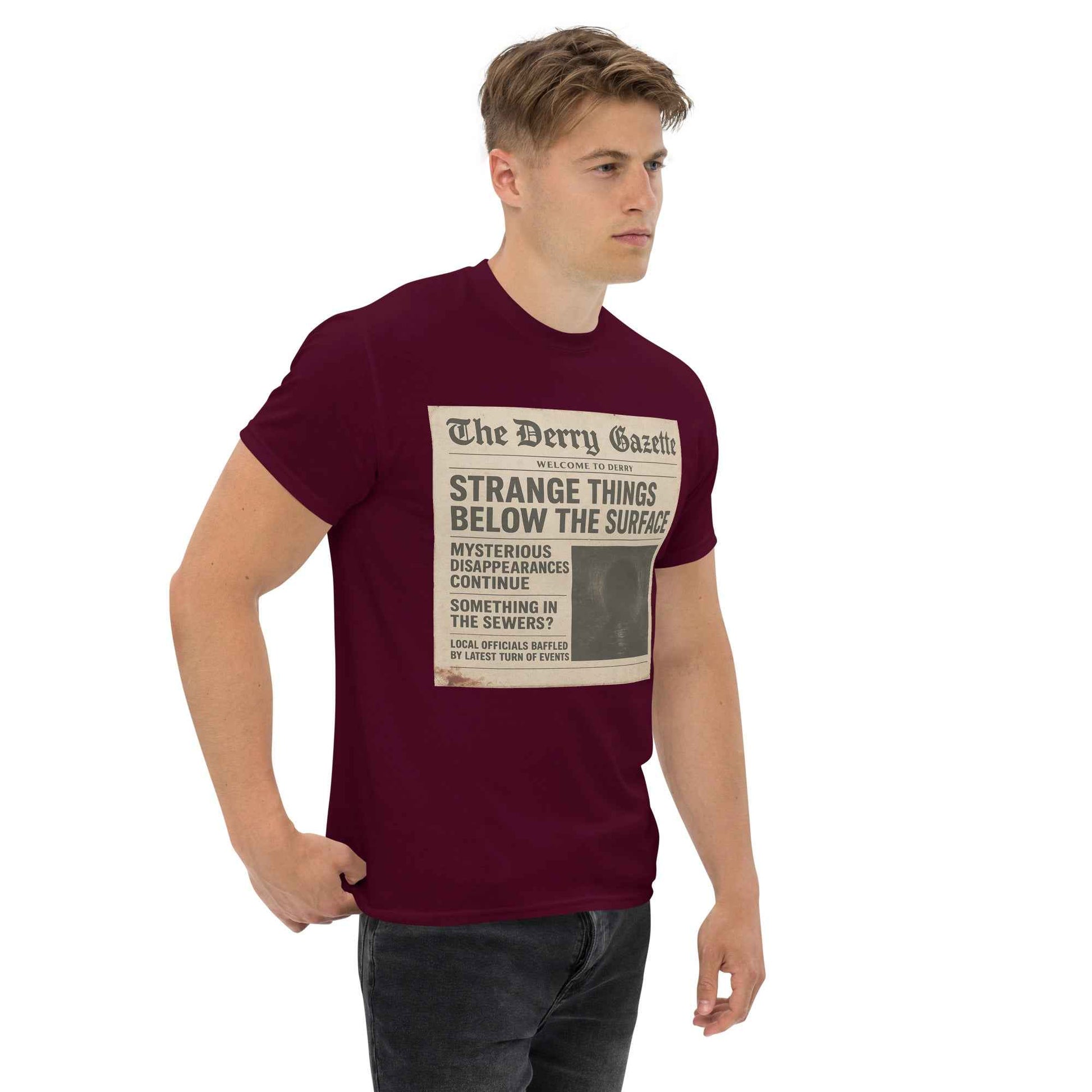 The Derry Gazette “Strange Things Below the Surface” Unisex classic tee